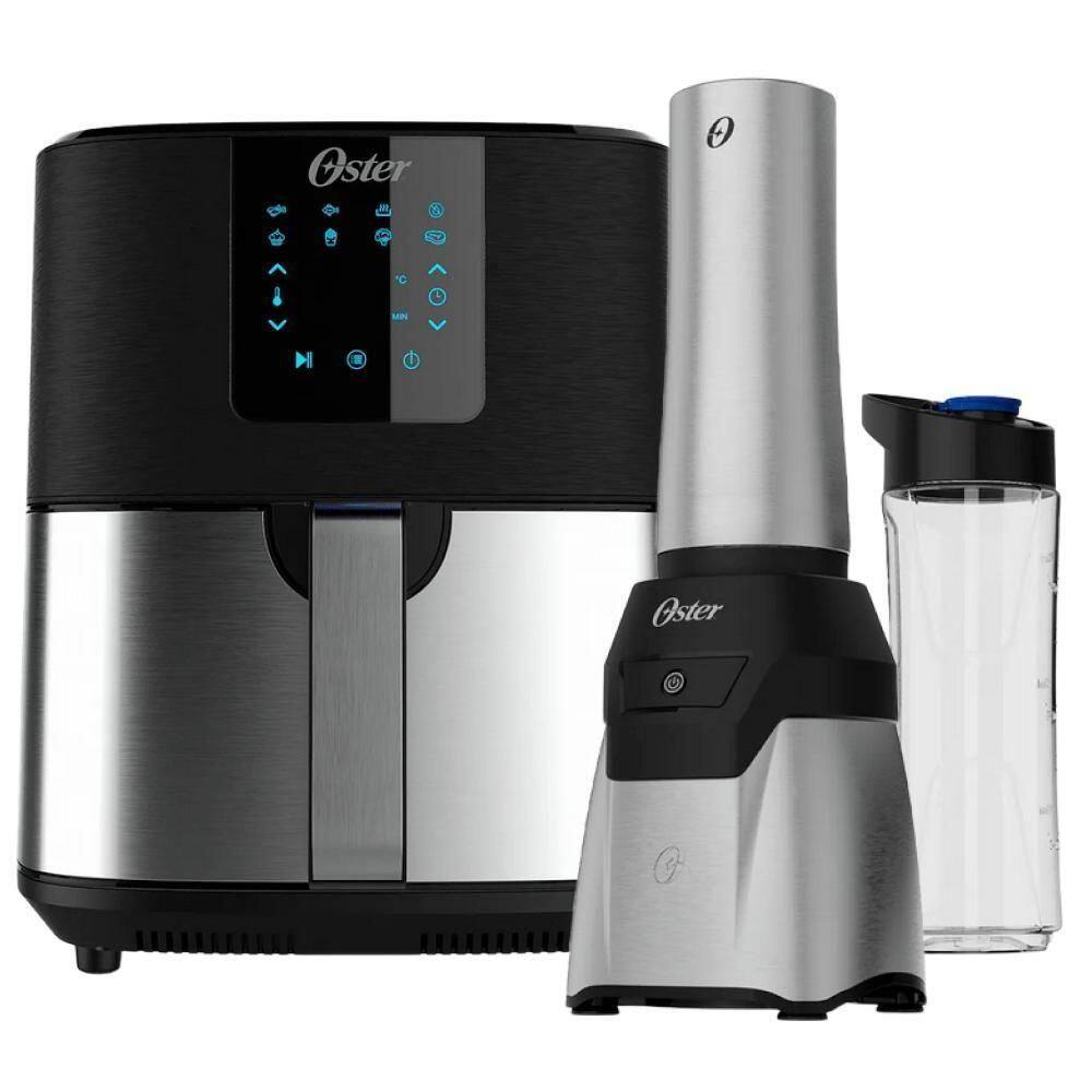 Kit Oster Blender Power Inox E Fritadeira Ultra Digital 4,8L 220V
