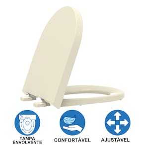 Tampa Assento Vaso Sanitário Deca Carrara Creme Tupan