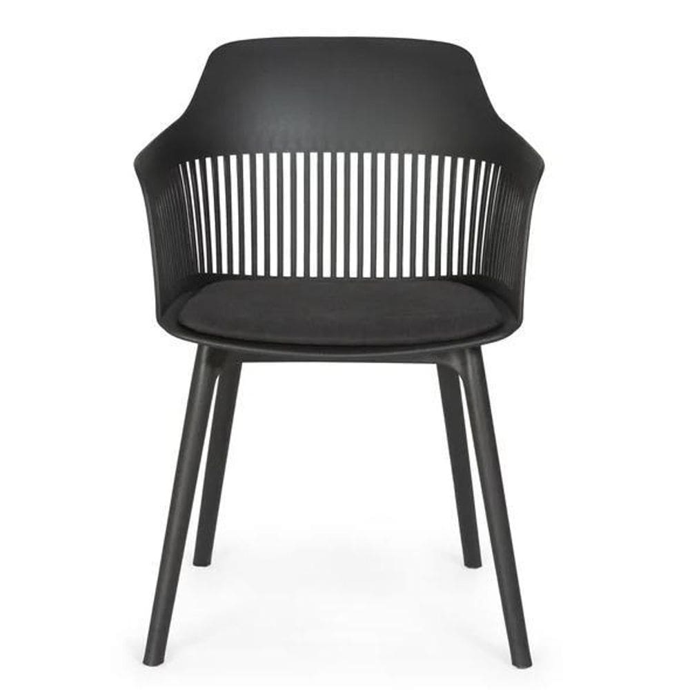 Cadeira Montreal Em Polipropileno, Assento Estofado Revest.