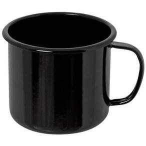 Caneca Esmaltada Mãe Ágata Ewel 0,160L - Preto