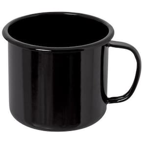 Caneca Esmaltada Mãe Ágata Ewel 0,160L - Preto