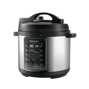 Panela De Pressão Elétrica Dako 1000w 6L Multifunções Preta 220V