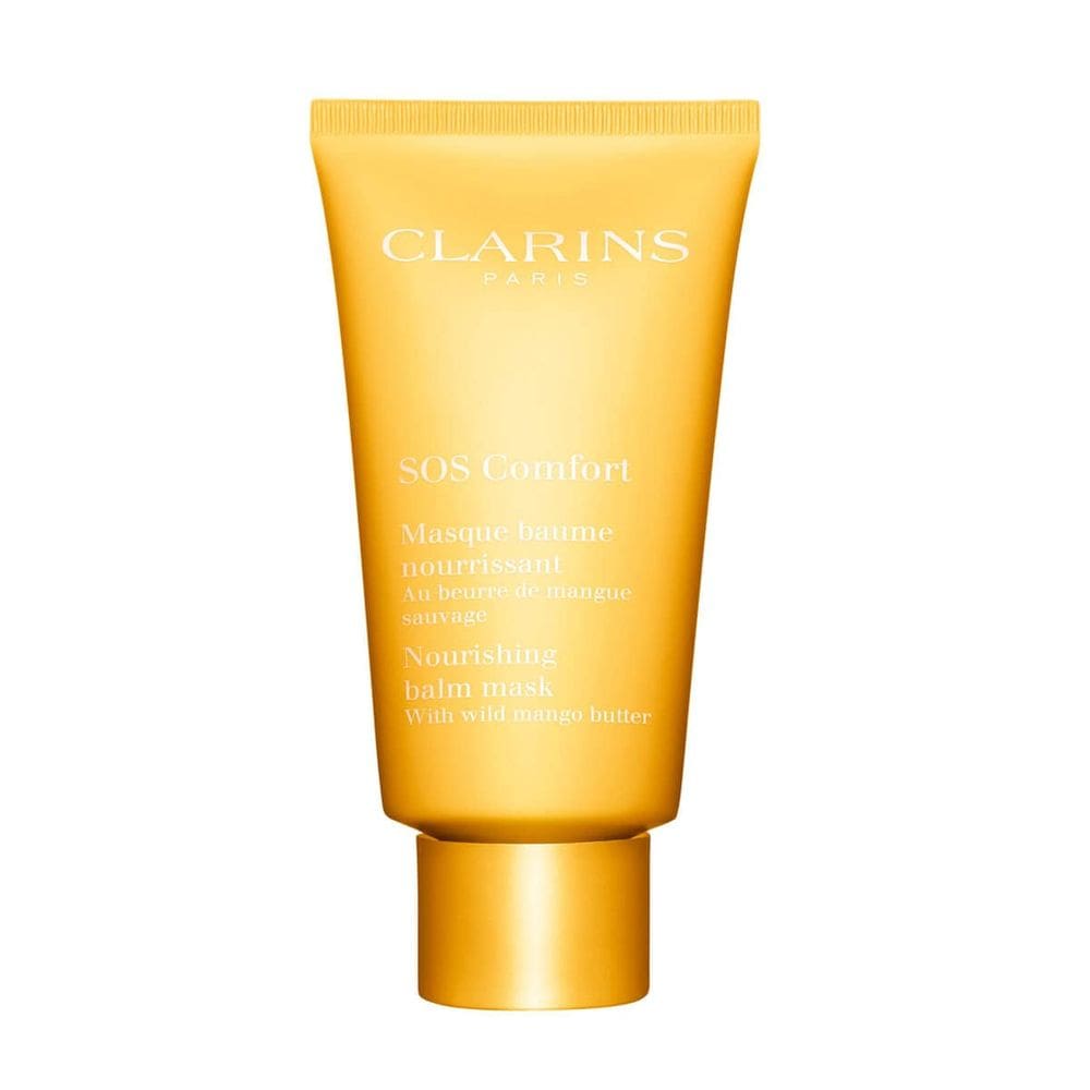 Máscara facial Clarins SOS Comfort Bálsamo Nutritivo 68 ml para pele seca