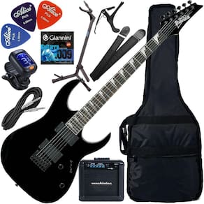 Kit Guitarra Ibanez Grg121 Dx Hh Black Flat Bkf Gx03