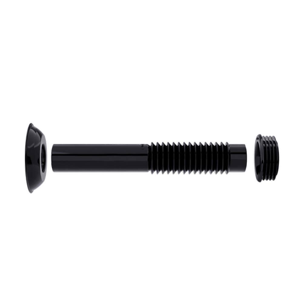 Tubo De Ligacao Ajustavel Vaso Sanitario Preto 260Mm Blukit