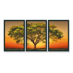Quadro Decorativo Paisagem Vida Com Moldura Grande 120X60
