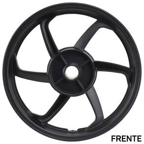 Roda Traseira Biz 125 Preta Freio Tambor Fabreck