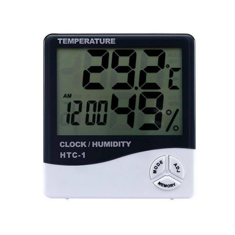 Termômetro Higrômetro Digital LCD -10C a +50C Preto