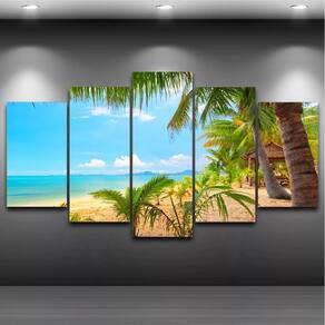 Quadros Decorativos 5 Peças 120x70 cm - Vinil Fosco