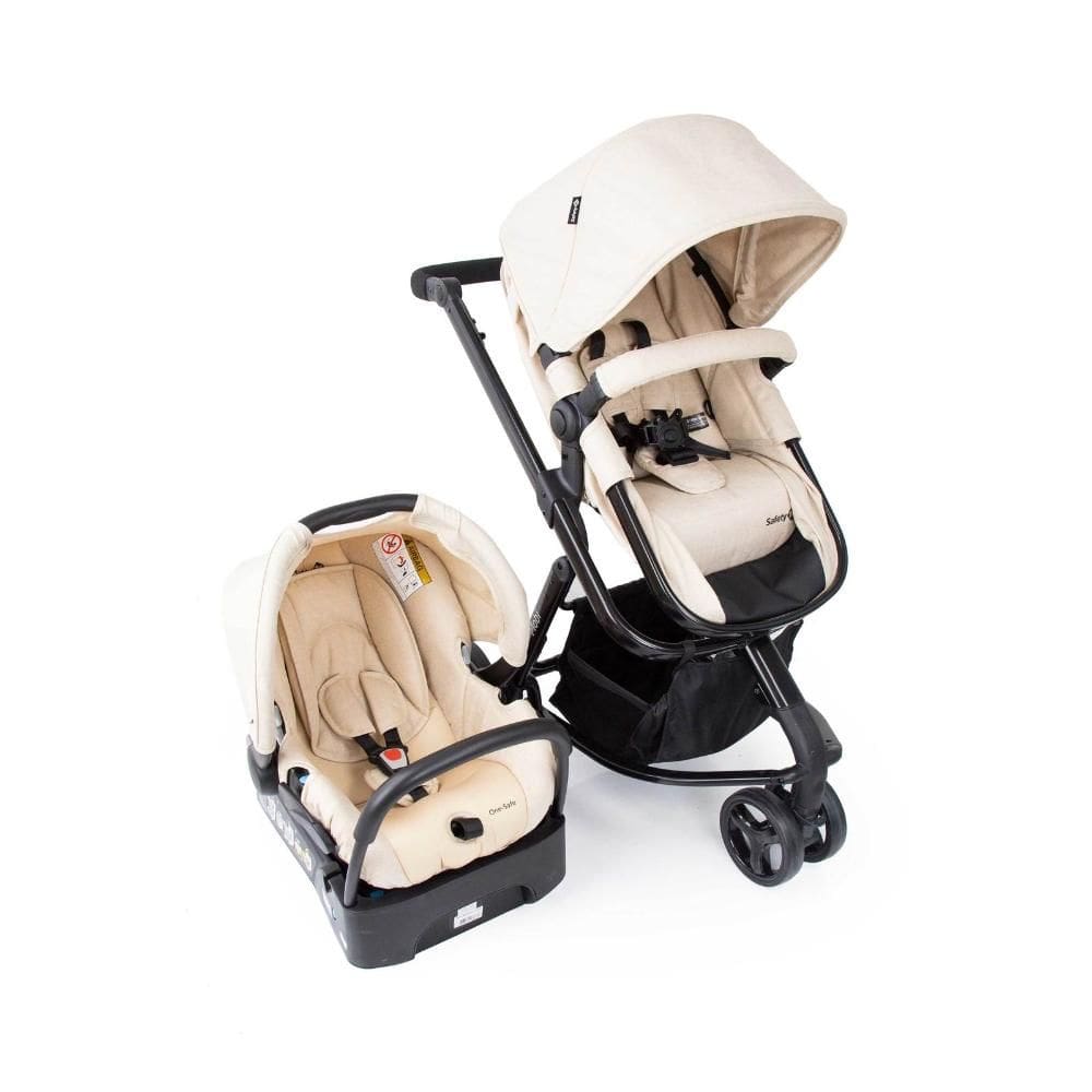 Carrinho Travel System Mobi Beige Nature - Sfaety 1st
