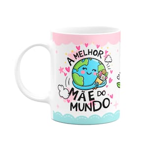 Caneca Mães - Mãe 24h por dia - Mãe que ama café! - M2