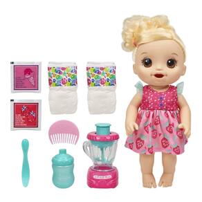 Baby Doll Baby Alive Magical Mixer Strawberry Shake de 3 anos ou mais