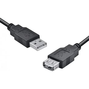 Cabo Usb A Macho X Usb A Femea 2.0 1.8M Extensor - Uamaf-18