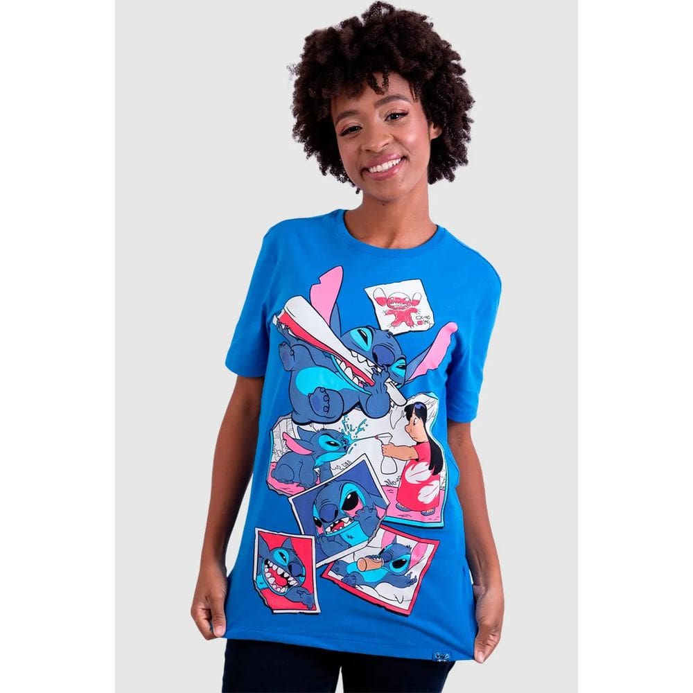 Camiseta Disney Stitch Fotos - Piticas