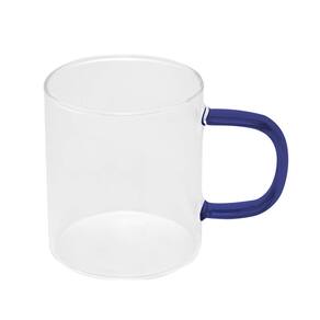 Kit 2 Canecas De Vidro Com Alca Azul 270Ml - Lyor