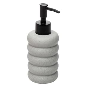 Porta Sabonete Liquido Elipse 280Ml Cinza Ceramica
