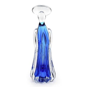 Anjo Em Cristal Murano Água Marinha São Marcos