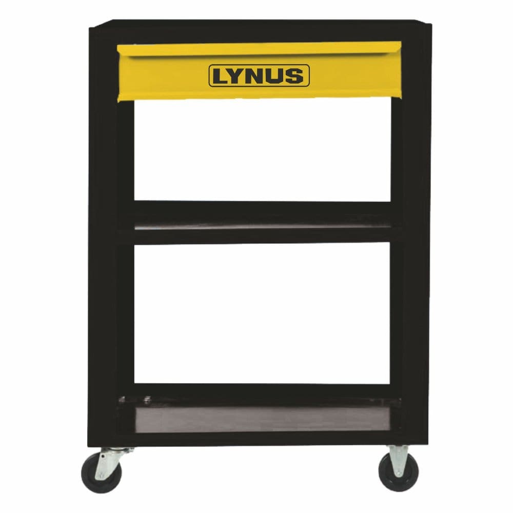 Carrinho de Ferramentas Aberto LYNUS com 3 Prateleiras e 1 Gaveta CFL601