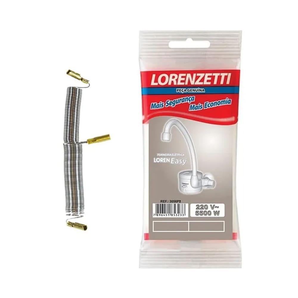 Resistência Torneira Elétrica LorenEasy 3056 -P2 Lorenzetti 5500W 220V