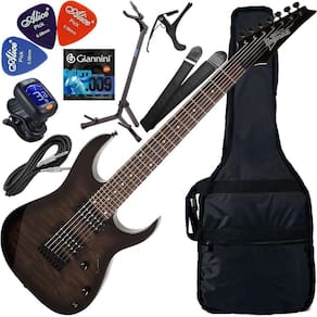 Kit Guitarra Ibanez Grg-7221 Qa Hh 7 Cordas Transparent