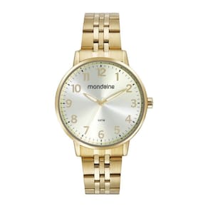 Relogio Mondaine Feminino Ref: 32662Lpmvde1 Casual Dourado