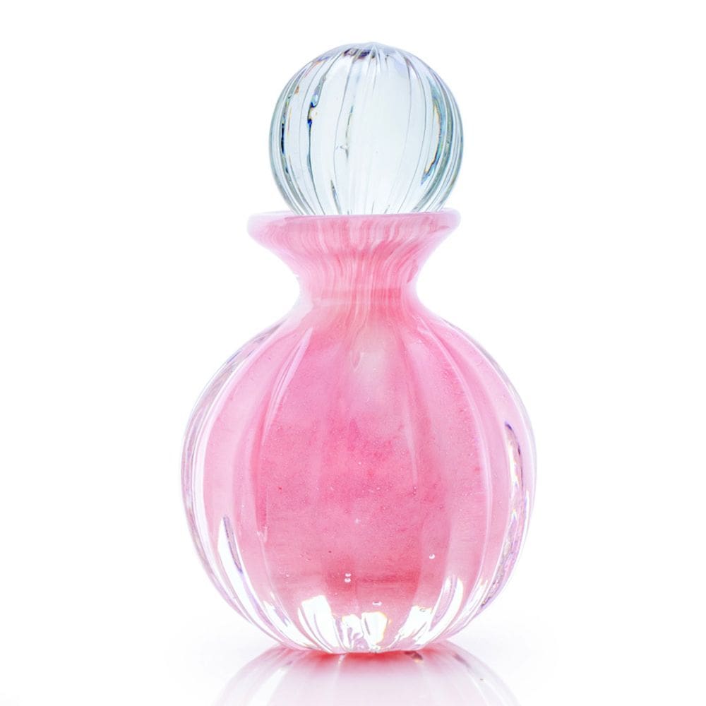 Garrafa Em Cristal Murano Rosa  São Marcos