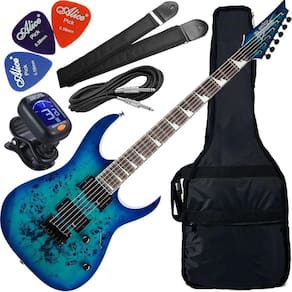 Kit Guitarra Ibanez Gio Grgr-221 Pa Hh Aqua Burst Aqb Gx01