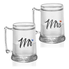 Kit 2 Canecas Gel Mr&Mrs - Para Dia Dos Namorados
