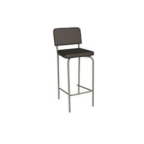 Banqueta Sala de Jantar Fiji 1B712NK Aço 1 Un Niquel/ano Marrom - Kappesberg