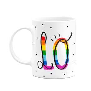 Caneca Namorados - Love LGBT - 325ml - Branca