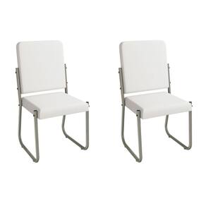 Cadeira Sala de Jantar Sicília 2C139NK Aço Kit 2 Un Niquel/ano Branco - Kappesberg