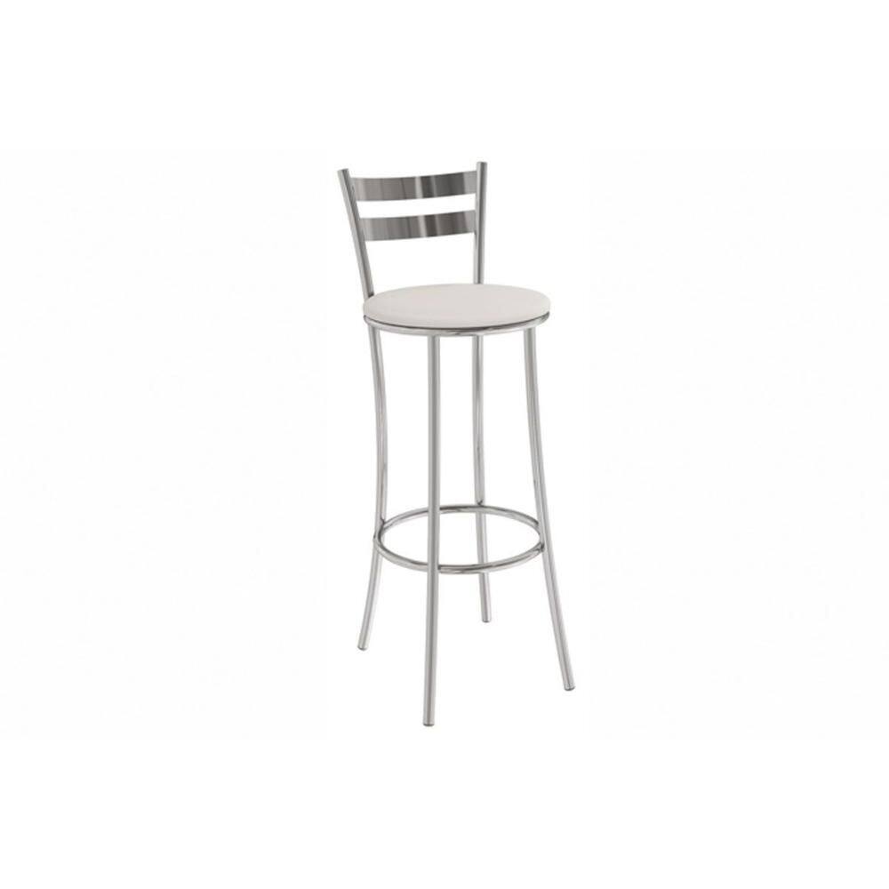Banqueta Sala de Jantar Jade 1B699CR Aço 1 Un Cromado/ano Branco - Kappesberg