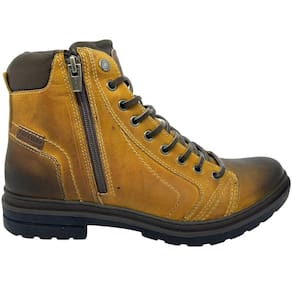 Coturno Masculino Casual Dia a Dia Passeio Trabalho em Couro Free Way Absolutx
