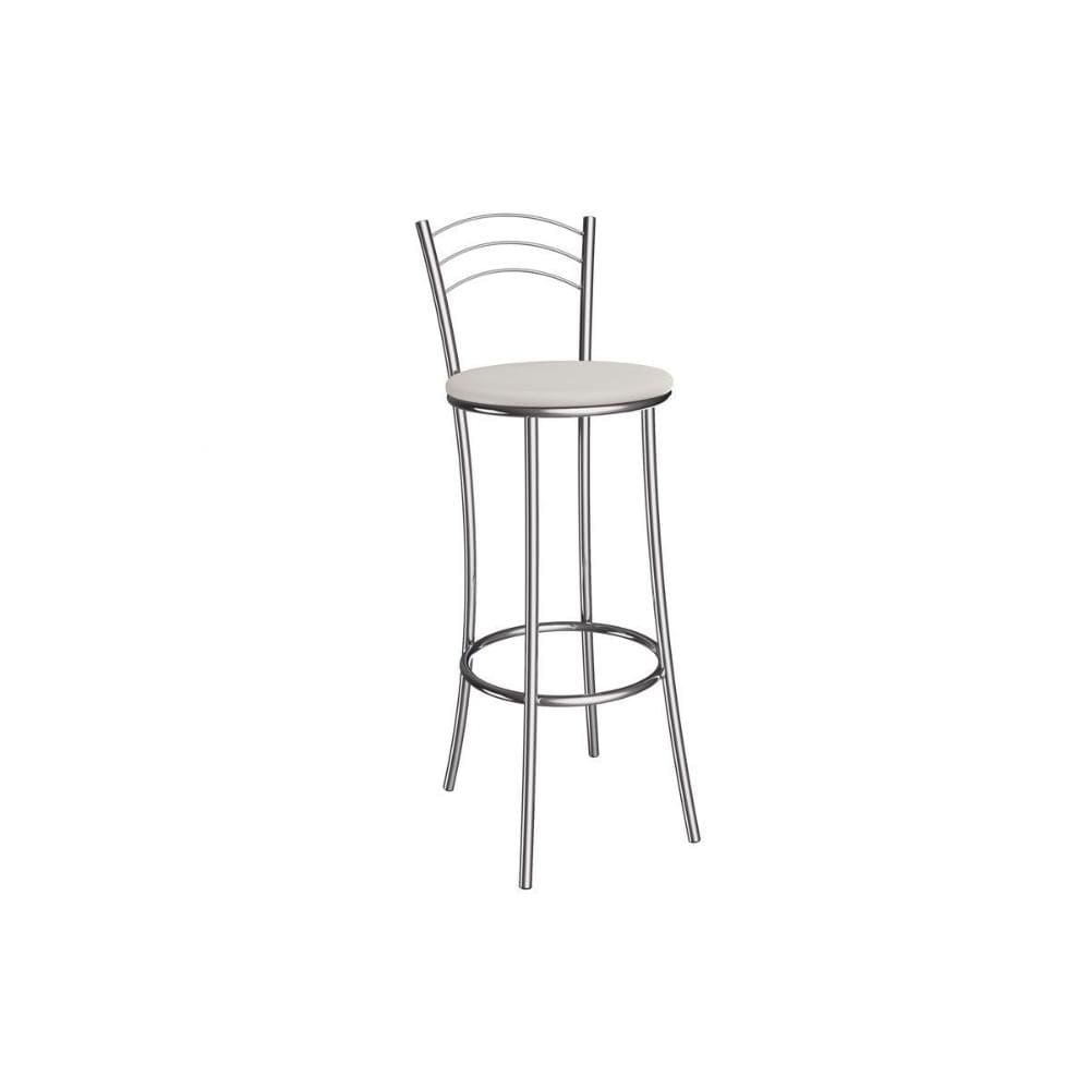 Banqueta Sala de Jantar Petra 1B700CR Aço 1 Un Cromado/ano Branco - Kappesberg