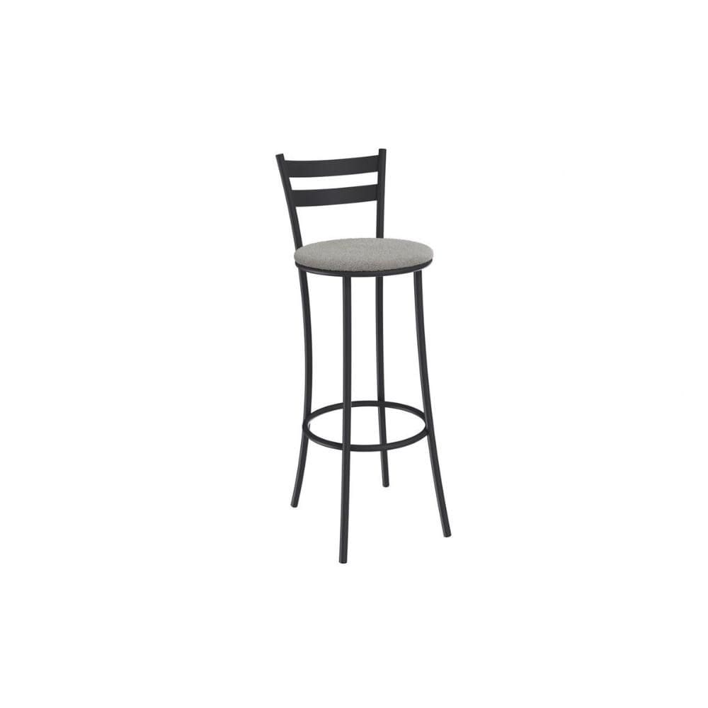 Banqueta Sala de Jantar Jade 1B699PRF Aço 1 Un Preto/Boucle Cinza - Kappesberg