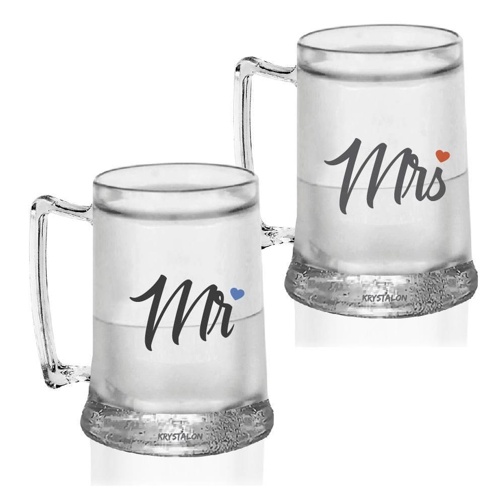 Kit 2 Canecas Gel Mr&Mrs - Para Dia Dos Namorados