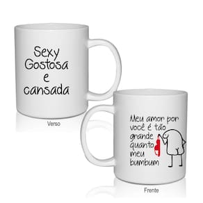 Caneca 300 Ml Policarbonato Branca Namorados Flor Meu Amor