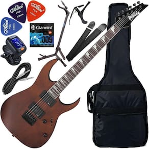 Kit Guitarra Ibanez Grg121 Dx Hh Walnut Flat Wnf Gx02