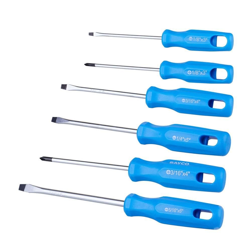 Jogo Chave de Fenda Phillips com 6 Peças 12406 Rayco