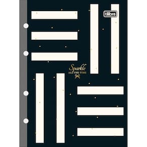 Bloco de Folhas Fichário Colegial Refil Tiliflex Caderno Argolado West Village 80 Folhas Tilibra