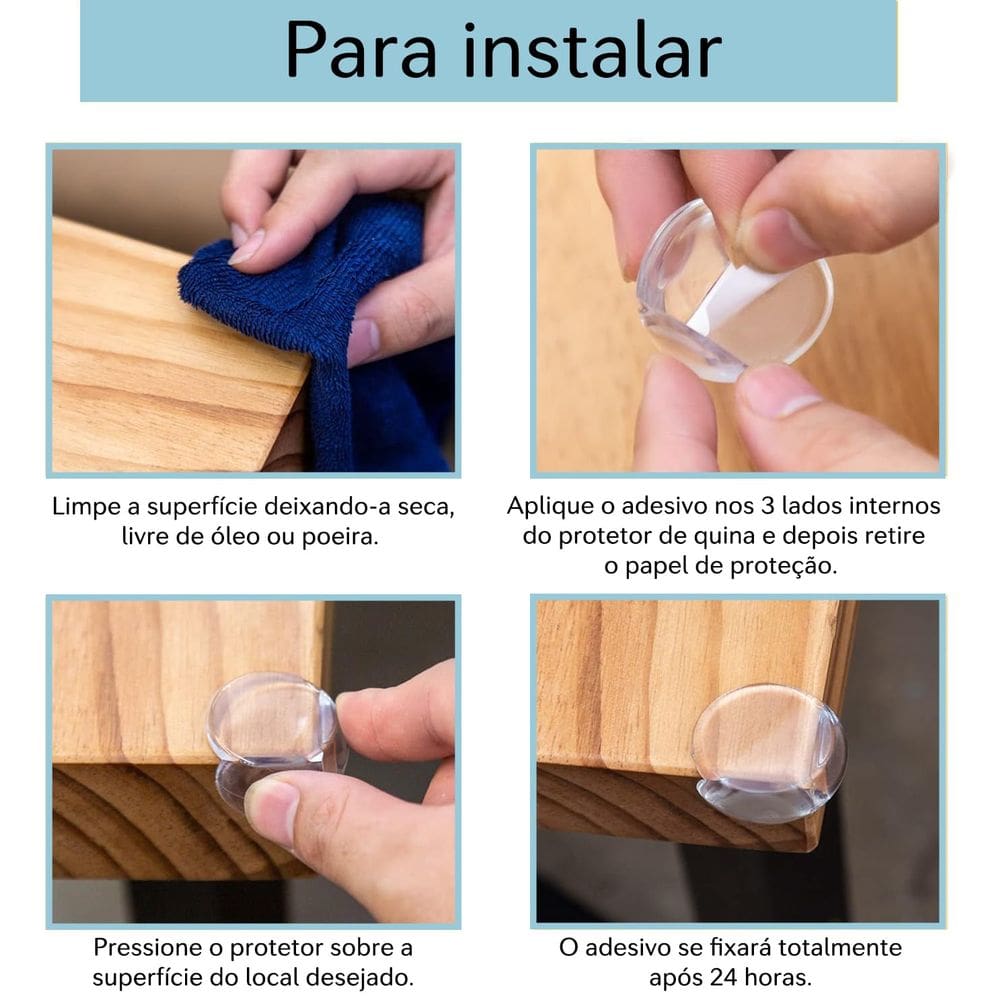 Protetor Para Quina Transparente PVC Macio Comtac Kids 4207