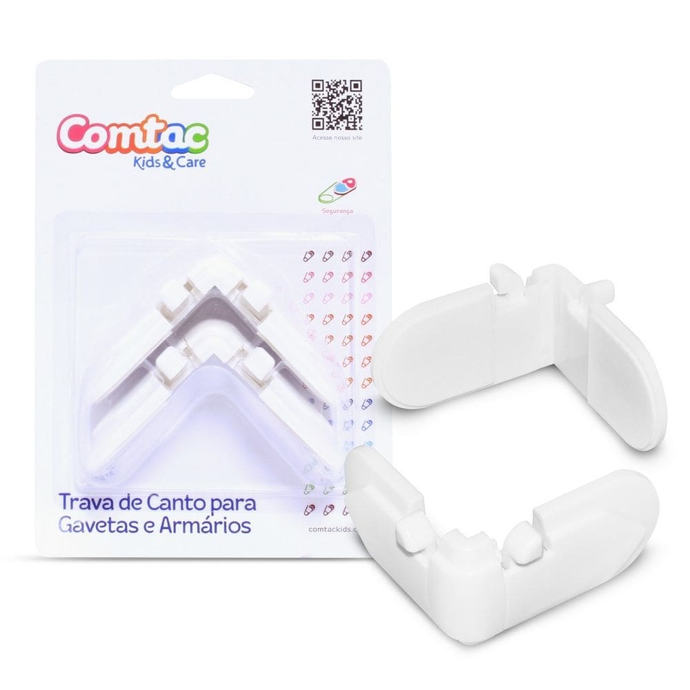Trava De Canto Para Gavetas E Armários Comtac Kids 4132