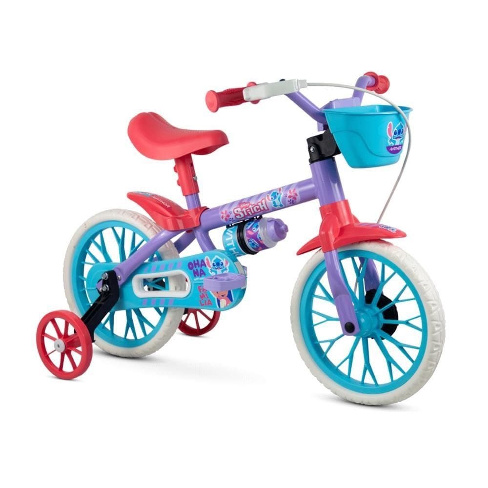 Bicicleta Infantil Stitch Aro 12 Roxo 2025