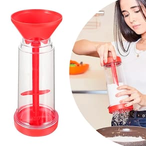 Tapioqueira Peneira Polvilhador Beiju Farinha Armazenar Utensilio Cozinha Cor:Vermelho