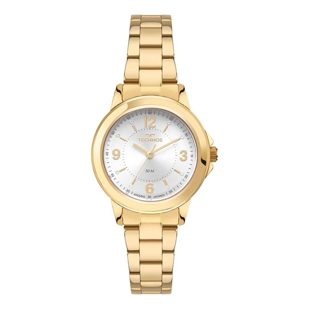 Relógio Technos Feminino Ref: 2036nbd/1k Elegance Dourado