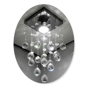Lustre para sala, quarto, banheiro, cozinha em Cristal k9 Base 14x14