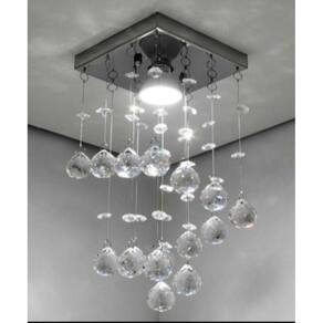 Lustre para sala, quarto, banheiro, hall, Cristal k9 base 14x14