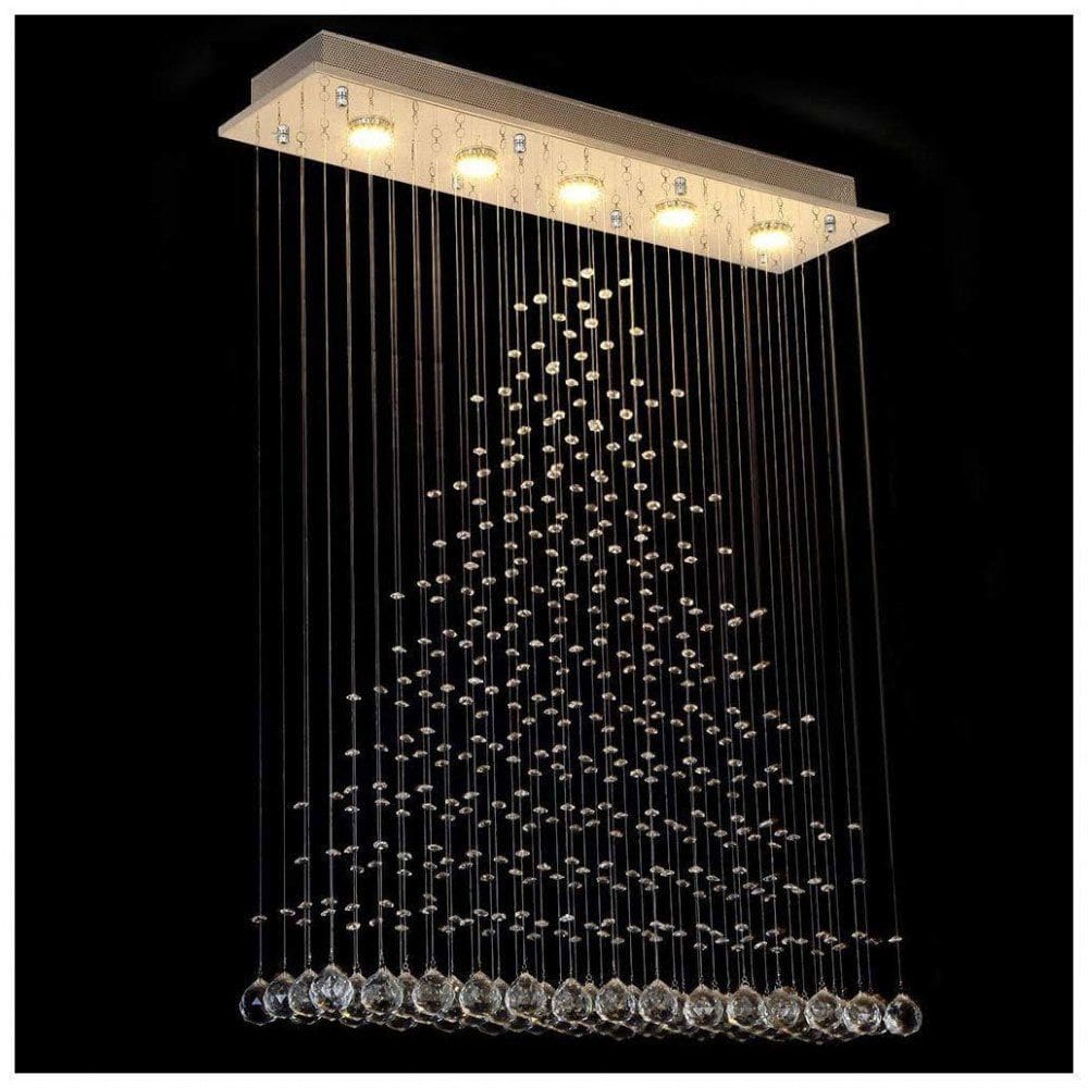 Lustre para sala, quarto, sala de jantar, cozinha, Cristal k9 Base 18x70