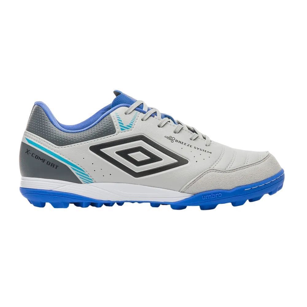 Chuteira Society X-Comfort U01fb00254-838 - Cinza/Azul 42