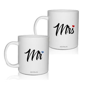 Kit 2 Canecas Acrílico Mr&Mrs- Para Dia Dos Namorados